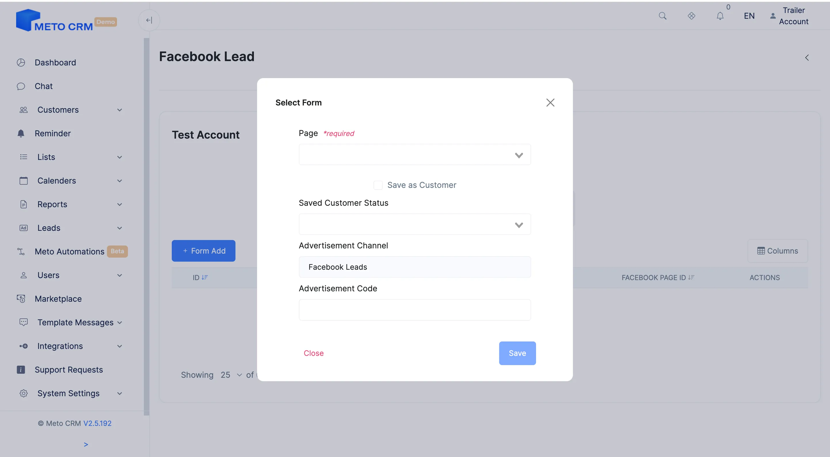 fbleads selectform