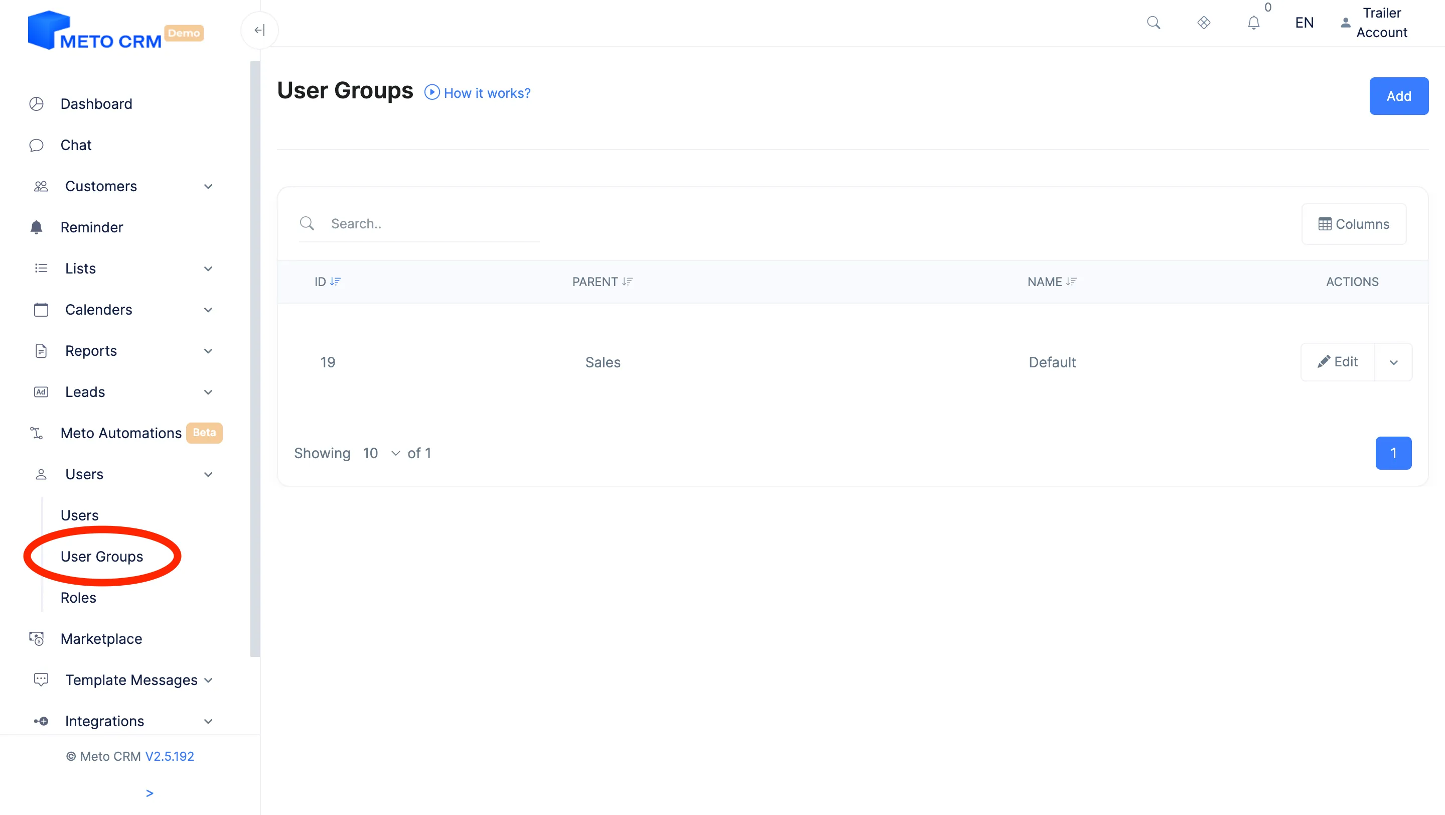 user grp